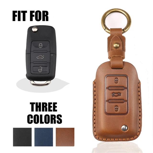 Buttero Leather car key case, car key cover, VW Volkswagen - Shop