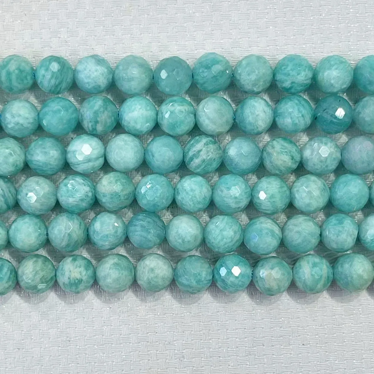 Top Grade Natural Amazonite Stone Bead Jewelry 4/6/8/10MM Round
