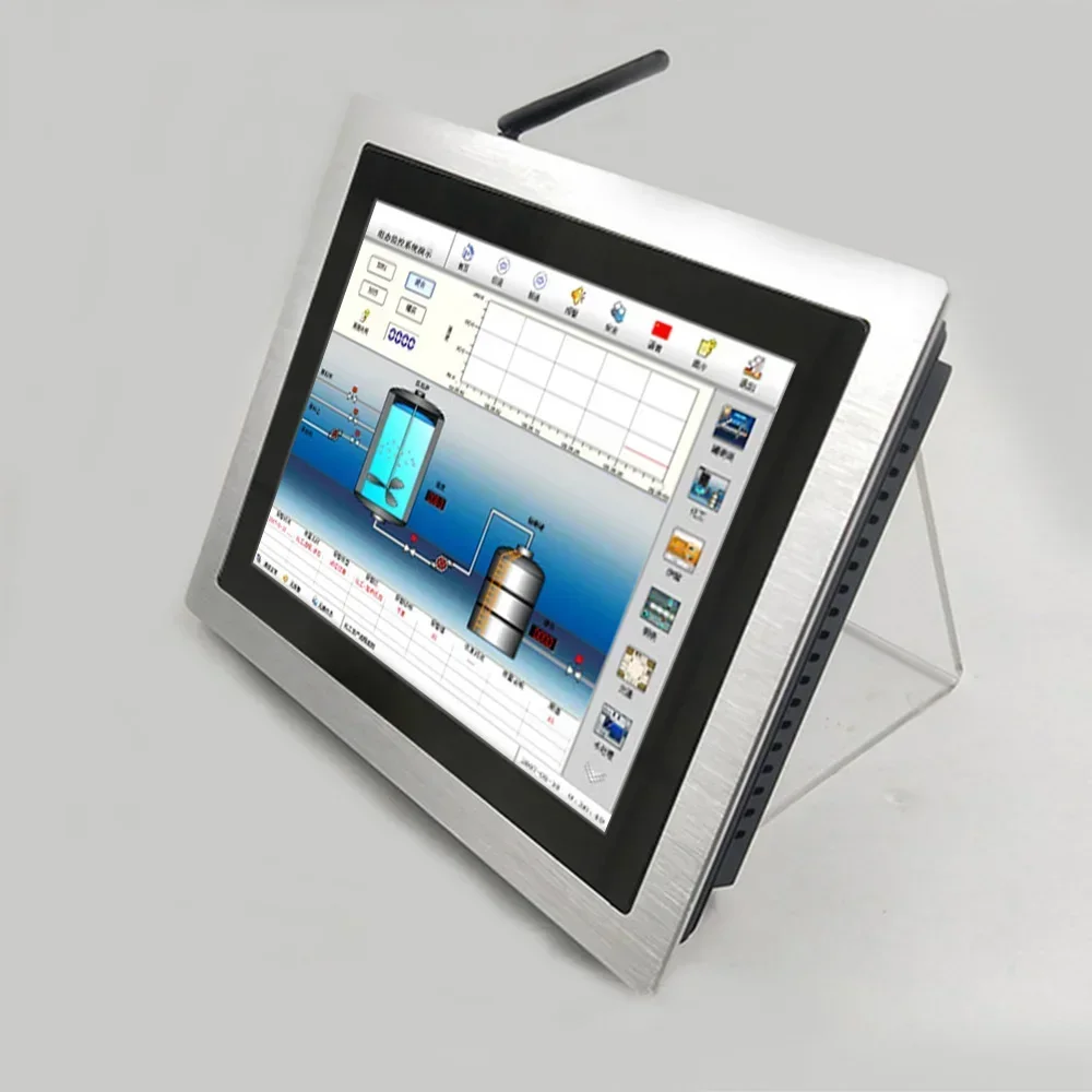 10.4인치 임베디드 터치스크린 올인원 패널 PC 12V DC 재고 산업용 컴퓨터 및 액세서리 USB 오디오 인터페이스