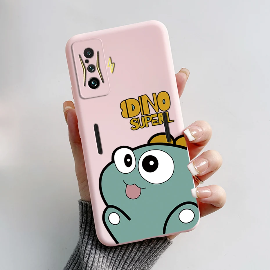 Silicone Soft Cartoon Frog Phone Case for Redmi K50 Gaming Edition