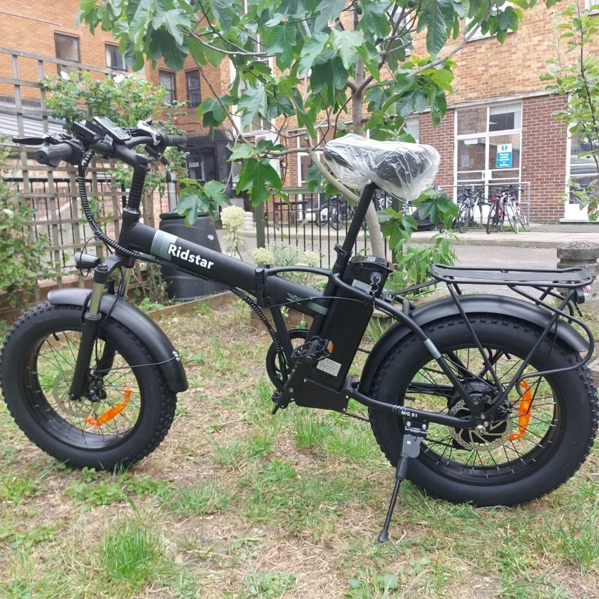 

Folding Electric Bicycle 1000W High-speed Motor 48v 14AH Ebike 20*4.0 Inch Fat Tire Electric Bike Long Distance Mountain Ebike