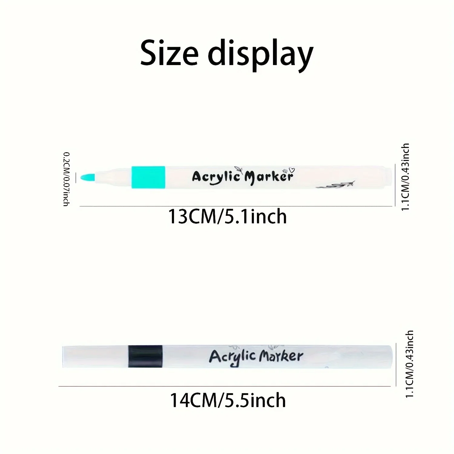 Marker Pens Paint Marker Pen Markers Pen Art Markers Paint Pen Art Marker Pen 36-80 Colors Acrylic Marker Rock Painting Set for Kids Stone Paint Pens Set Ceramic Glass Wood Manga DIY Art Supplies School