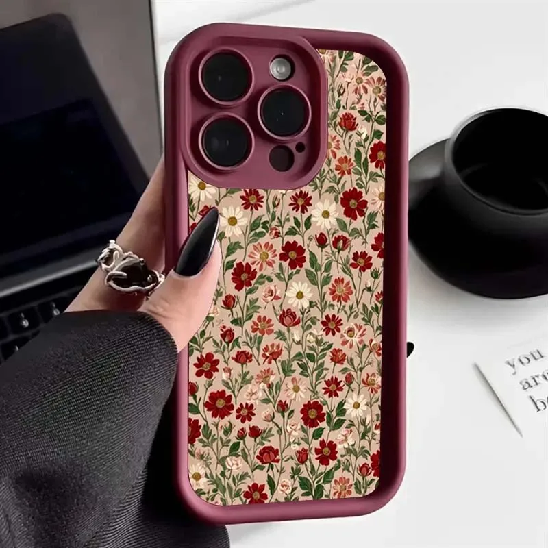 Daisy Flower Floral Phone Case - Stylish Protective INS Casing
