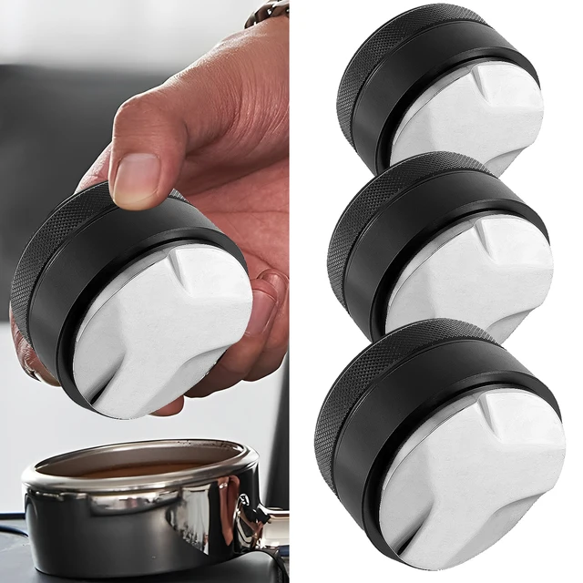 Coffee Powder Tamper Espresso Press Powder Box Stainless Steel Adjustable Depth for Home Kitchen Cafe Coffee Distributor Tool