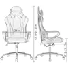 Gaming Chairs Office Chairs Desk Chair Ergonomic Executive Swivel Rolling Computer Chair with Lumbar Support, Pink 6