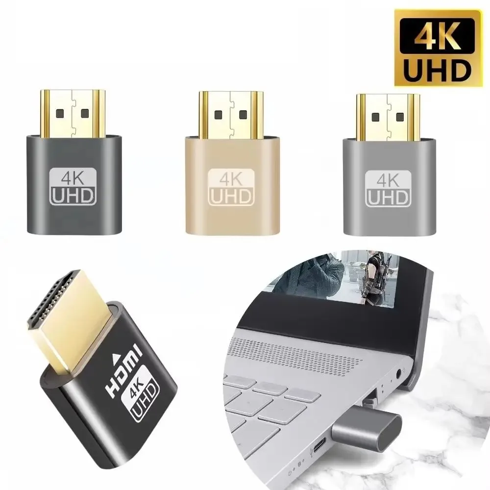 HDMI 그래픽 카드 속임수 장치 DP 가상 디스플레이 고해상도 무선 디스플레이 어댑터 게임 스튜디오 VGA 거짓 로드 -  AliExpress