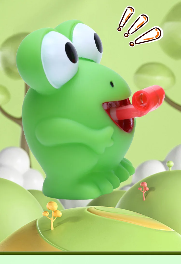 Kneif-Frosch-Dinosaurier-Spielzeug mit herausgestreckter Zunge, lustiges sensorisches Stressabbau-Fidget-Spielzeug, Katzenspielzeug, Schulgeschenke für Schüler – Detail 8