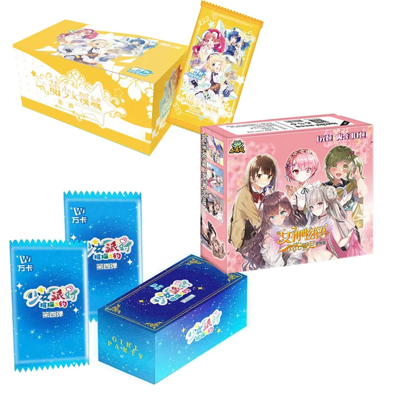 

New Original Goddess Story Series Collection Cards Girl Party Adorable Girl Field Character SSR Rare Card Toy Gifts for Children