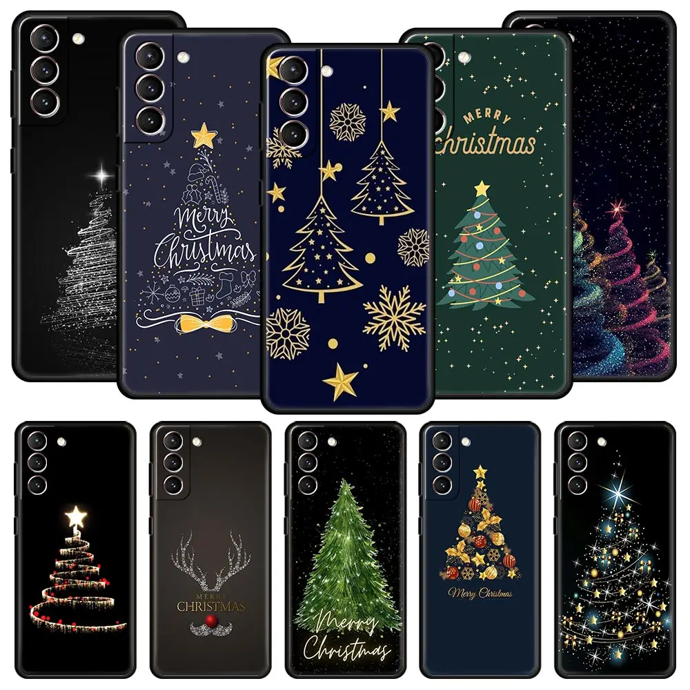 Festive Merry Christmas Tree Soft Silicone Phone Case