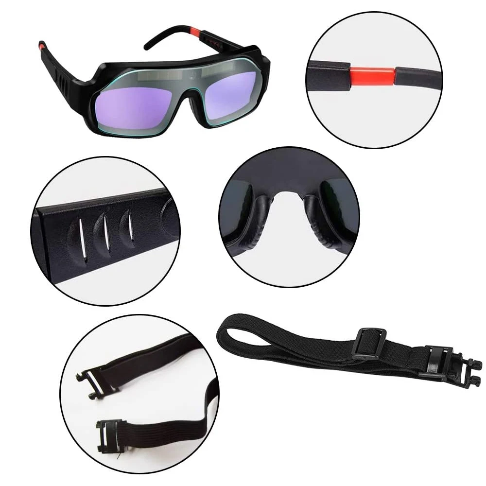 Solar Automatic Dimming Welding Glasses, Welding Helmet, Household Anti-glare Glasses, Special Arc Welding Machine Goggles Tool 4