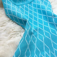 YuooMuoo Brand Fashion A-line Short Women Dress Elegant Y2K Geometric Knitted Summer Dress Female Harajuku Black Party Vestidos - Image 5