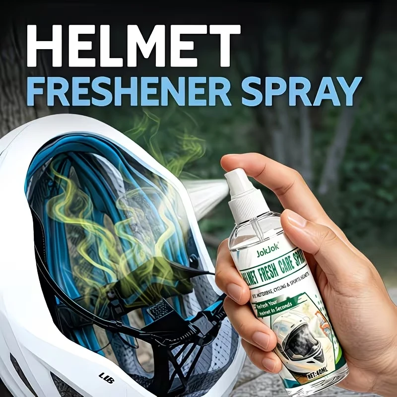 Spray Deodorante Rinfrescante per Caschi, Pulizia Rapida Senza Acqua, Anti-Congestione e Freschezza a Lunga Durata, Formula Delicata Non Irritante - immagine 2