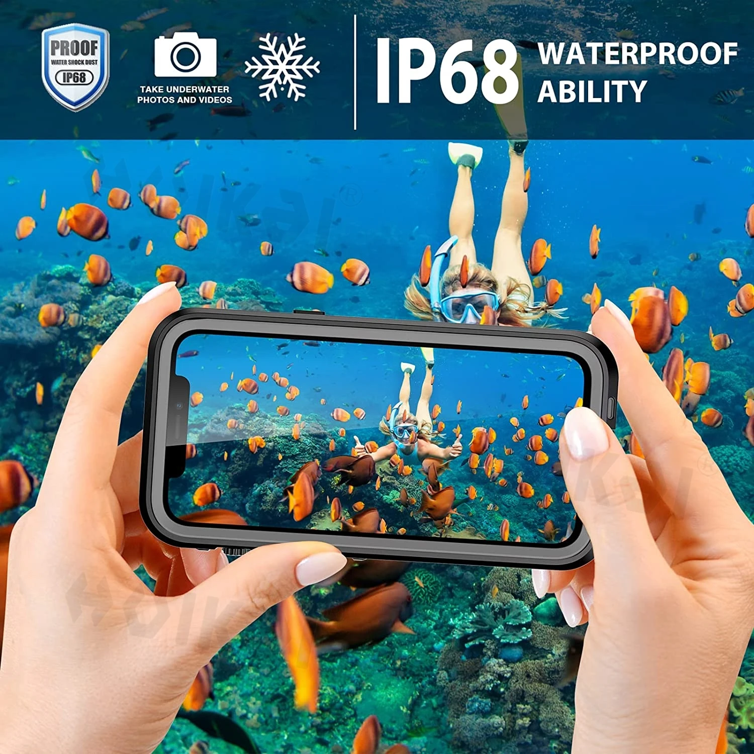 moto e6 phone case IP68 Waterproof Case For iPhone 13 Pro Max 12 Pro Max 13 12 Mini 11 Pro Max X XS XR Full Protection Heavy Duty Shockproof Covers moto g stylus phone case