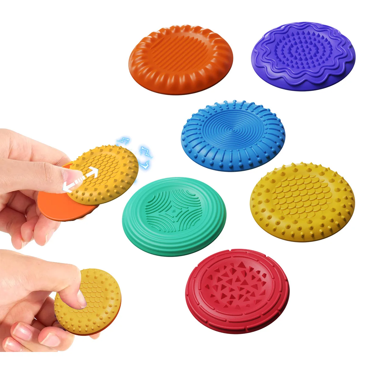 Magnetic Fidget Toys for Adults & Kids -Textured Sensory Toys for Autism Children Anxiety Relief - Quiet Stress Fidgets Sliders - 4