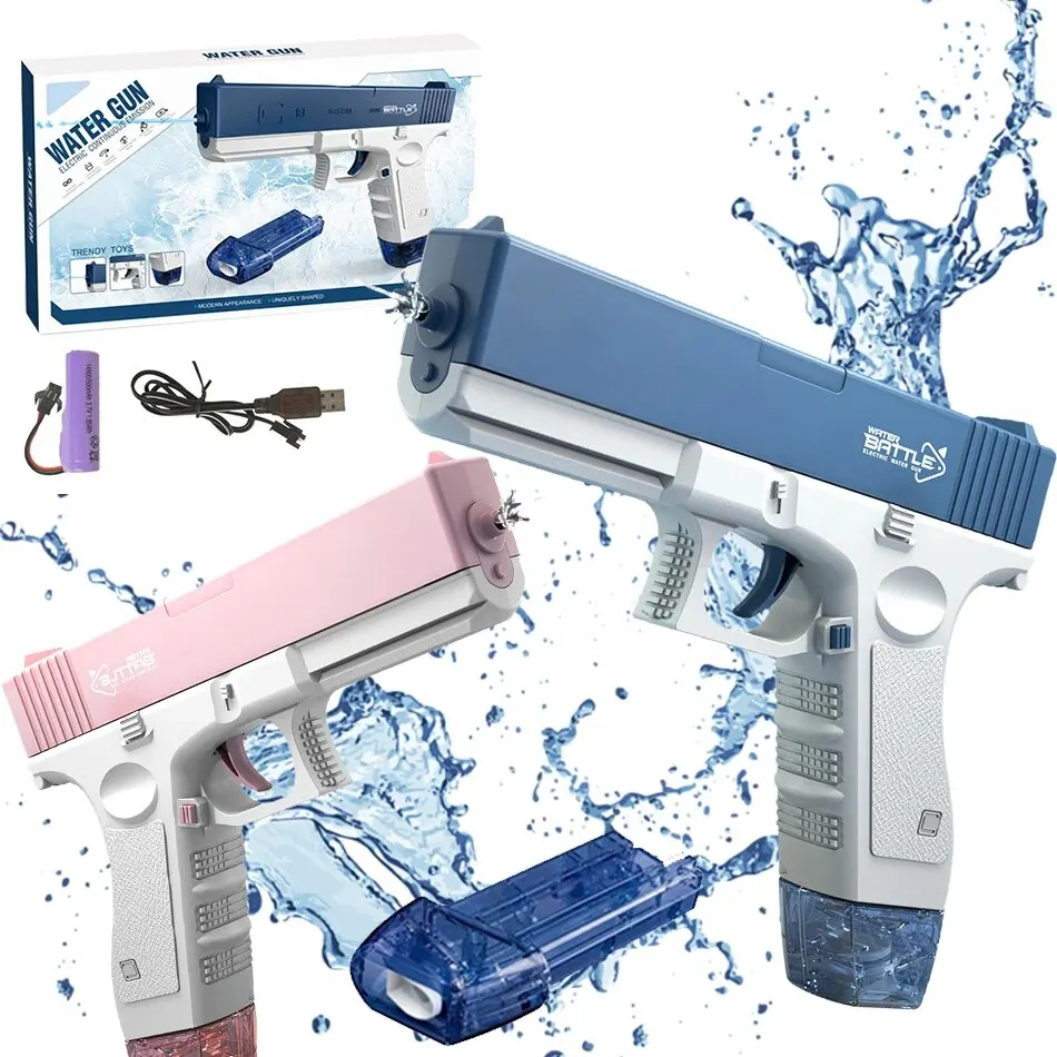 Summer Water Gun M416 Electric Pistol High-pressure Full Automatic Shooting Water Beach Toy Gun For kid Children Boys Girls 2