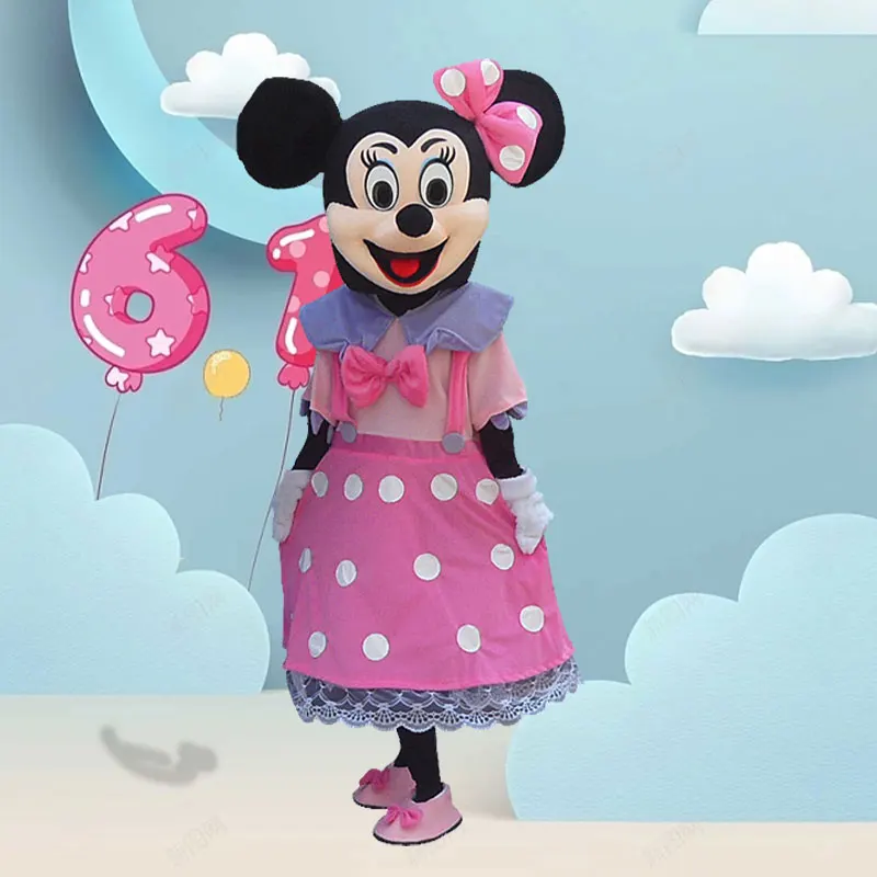 thumbnail image 1 of Conjunto de mascota Mickey Minnie Mouse, personajes de dibujos animados clásicos, evento publicitario, fiesta, disfraz de cosplay para adultos, regalo de cumpleaños de Disney, 1 of 5