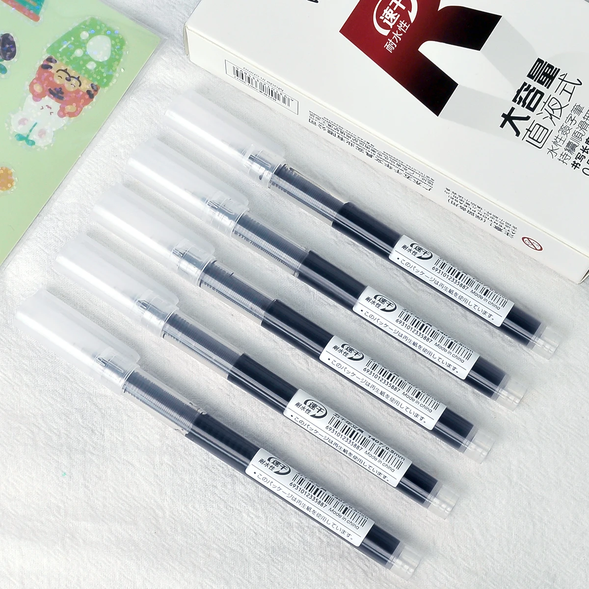 Simple and advanced direct liquid neutral pen Smooth writing high quality ink office signature pen for school and office use 3