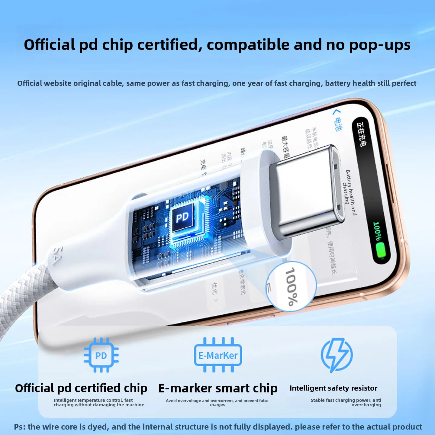Ugreen 100W Braided USB-C Fast Charging Cable - 5A PD, 0.5m & 2m