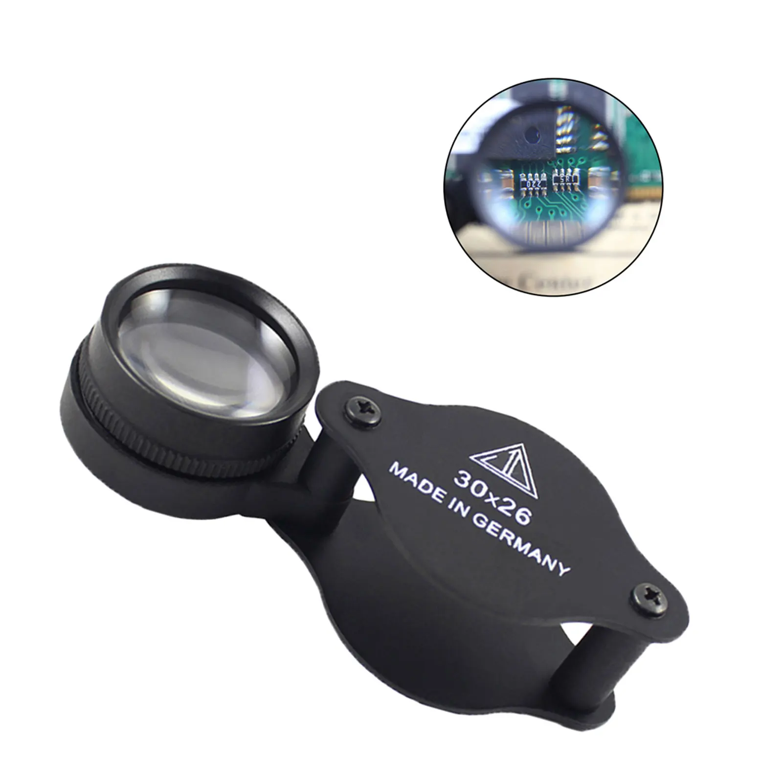 Meichoon LED Vergrootglas 30X Draagbare Juweliers Loep Kruissteek
