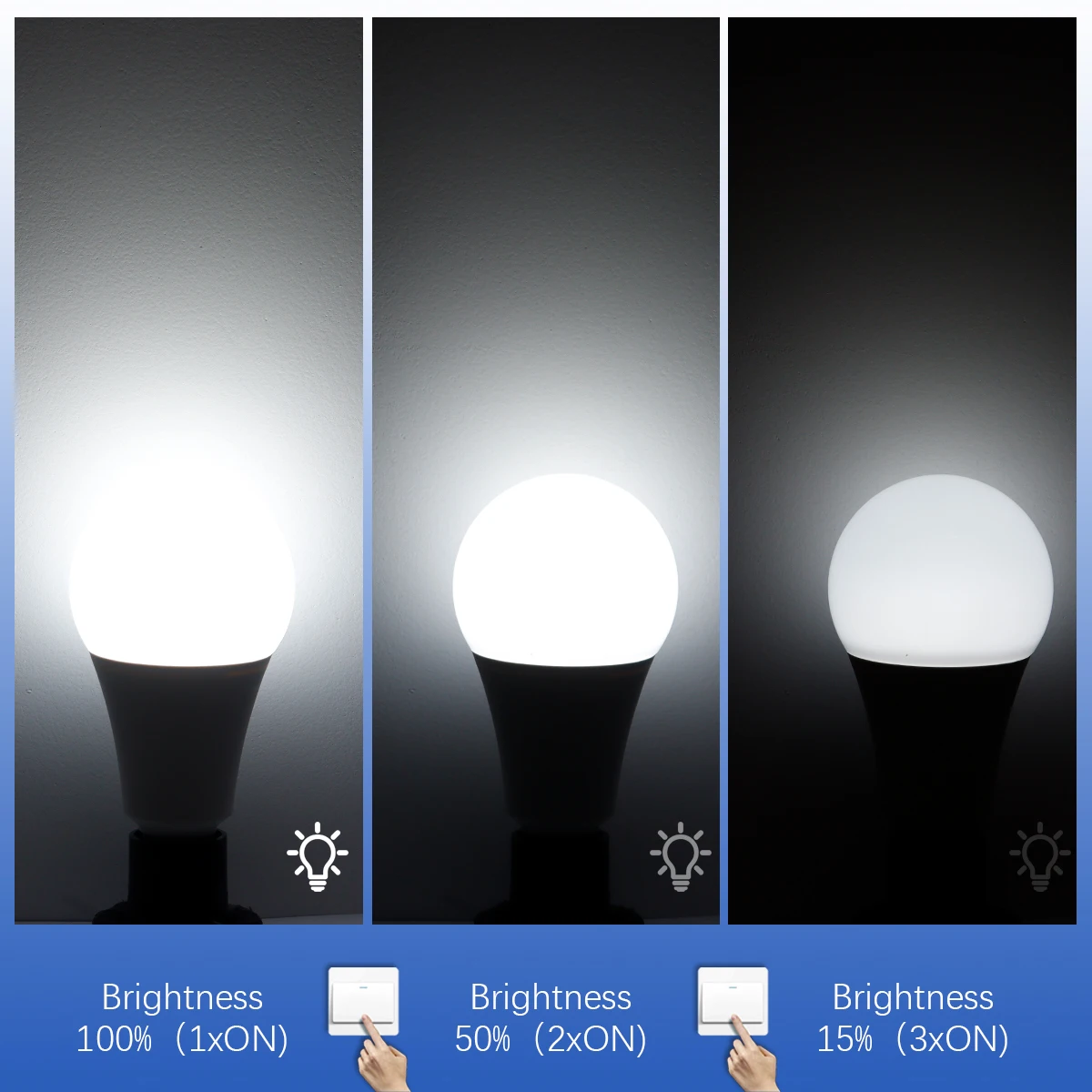 1-20팩 GU10 GX53 LED 스포트라이트 E27 E14 전구 100% 50% 15% 디밍 가능 전구 소프트 화이트 쿨 화이트 선택 전구 침실 실내 램프