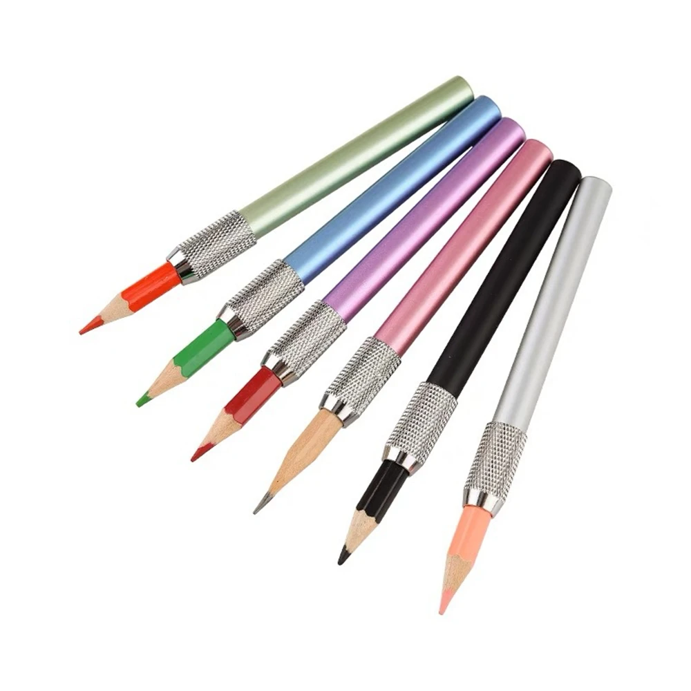 Adjustable Pencil Extender Equipment Pencil Extender Holder Sketch Writing Tool Single Head Writing School Office Stationery