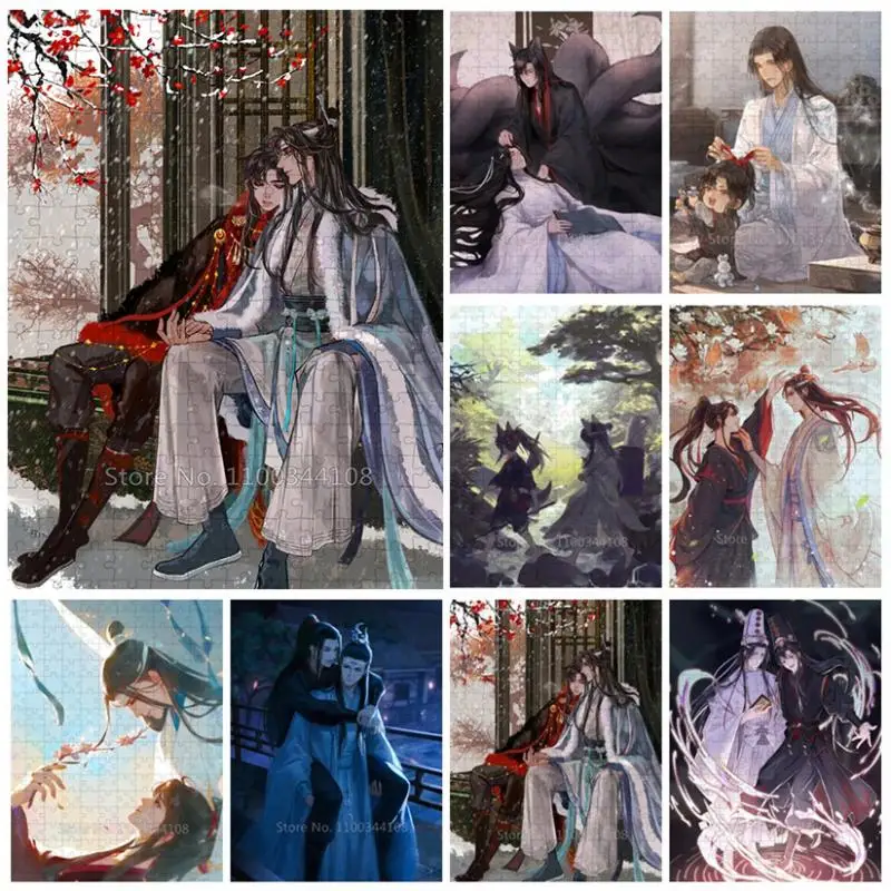 

Mo Dao Zu Shi Jigsaw Puzzle Cartoon Anime Character 35/300/500/1000 Pieces Wooden Puzzles for Adult Decompression Game Kids Toys