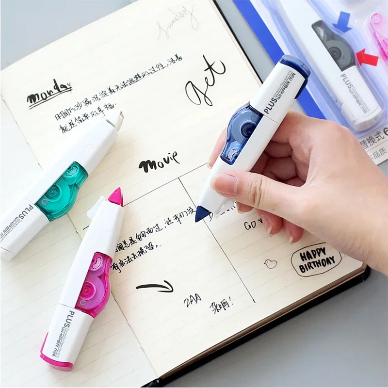 6M PLUS Correction Tape Replaceable Core Japanese Stationery Correction Tool White Stickers Students Gift Office School Supplies correction tape