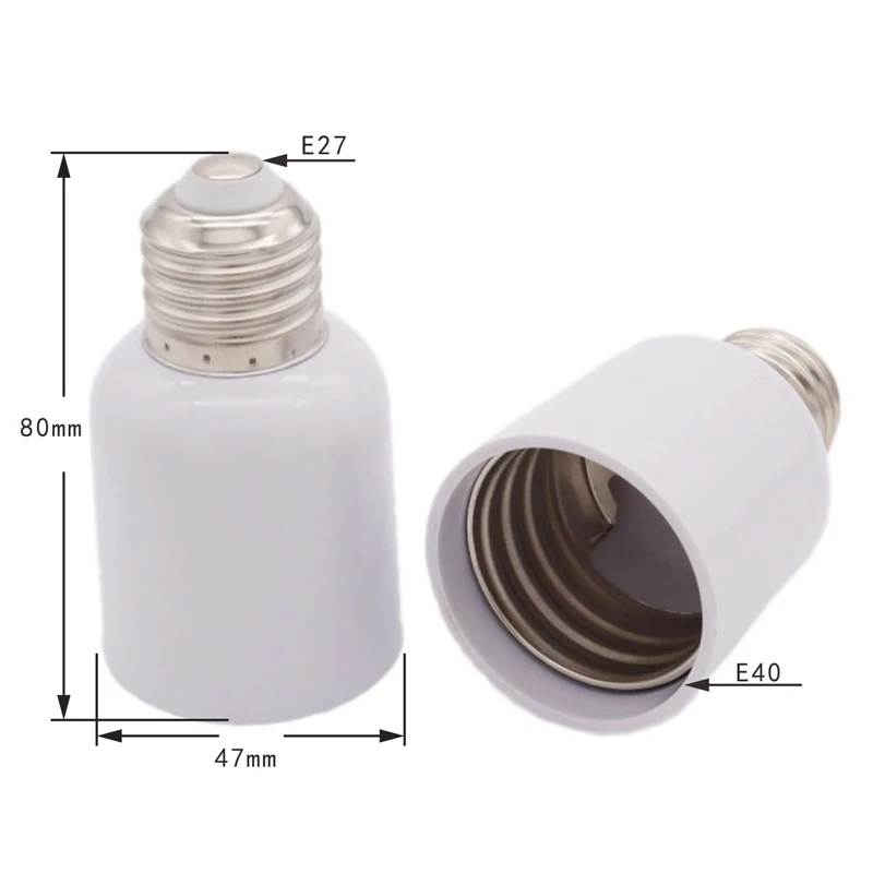 10 Adattatori Da E40 A E27 Kwmobile - Virola Per Lampadine LED E Alogene - Foto 9