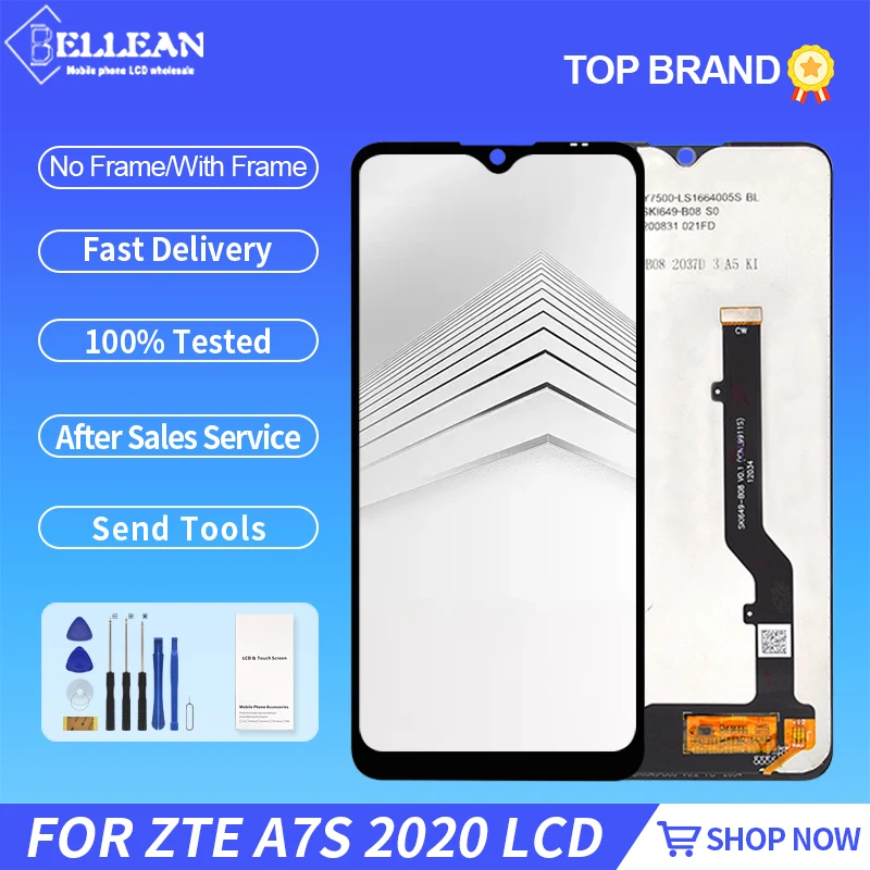 6 5 дюймовый дисплей для ZTE Blade A7s 2020 Lcd кодирующий преобразователь сенсорного