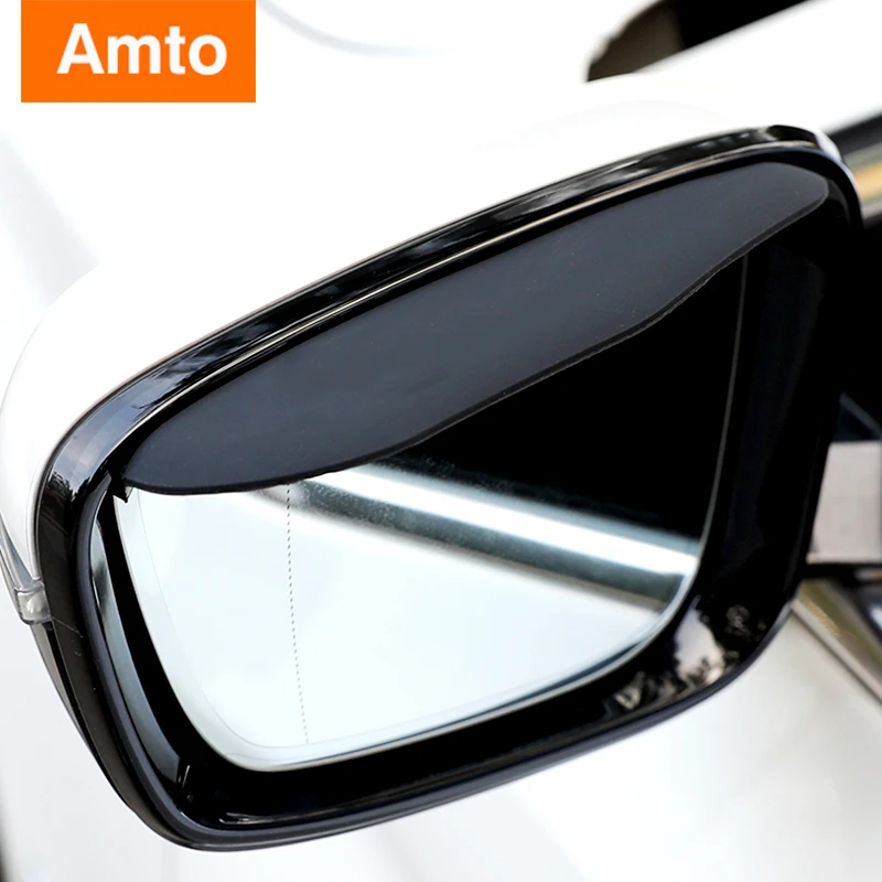 2x Car Side Mirror Universal Rain Shield Visor Guard Rear View Accessories Car Styling Mirror Side