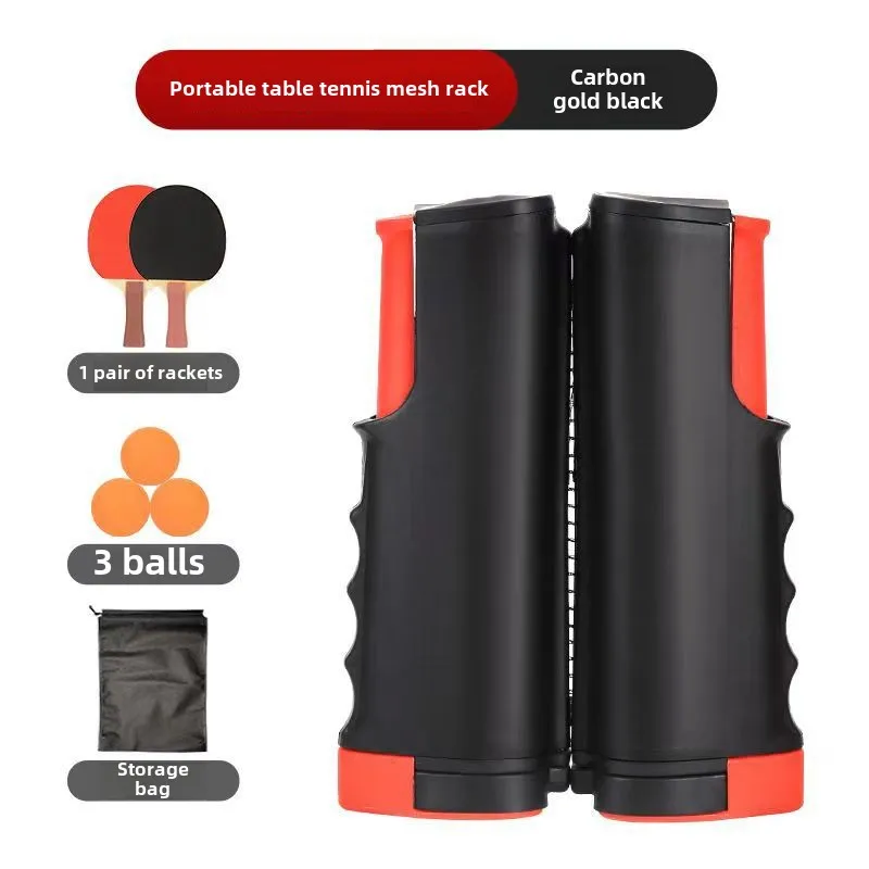 Table Tennis Net Frame Thickened Portable Ball Mesh Cloth Blocking Net ree Retractable