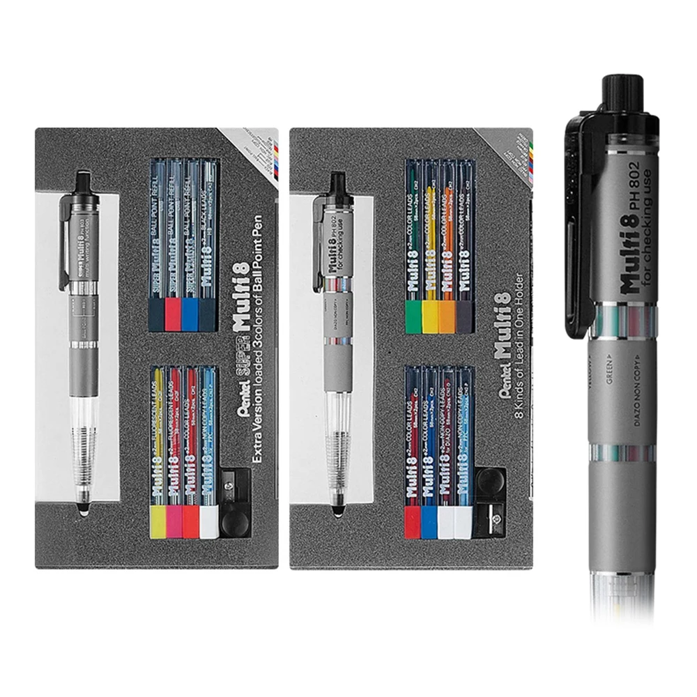 Japan Pentel Multi+8 Color Pencil Painting Supplies Mechanical