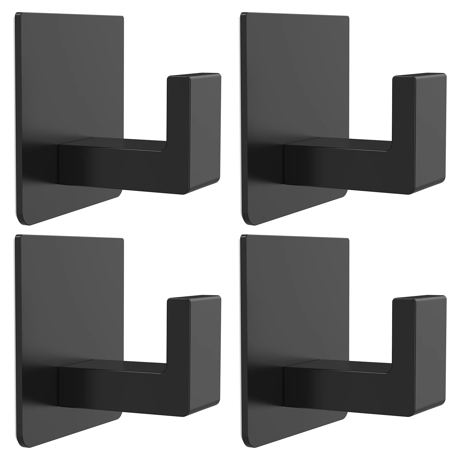 2-6Pcs Self Adhesive Bathroom Wall Hook Stainless Steel Strong Adhesive Towel Coat Hanging Rack Kitchen Bathroom Clothes Hook