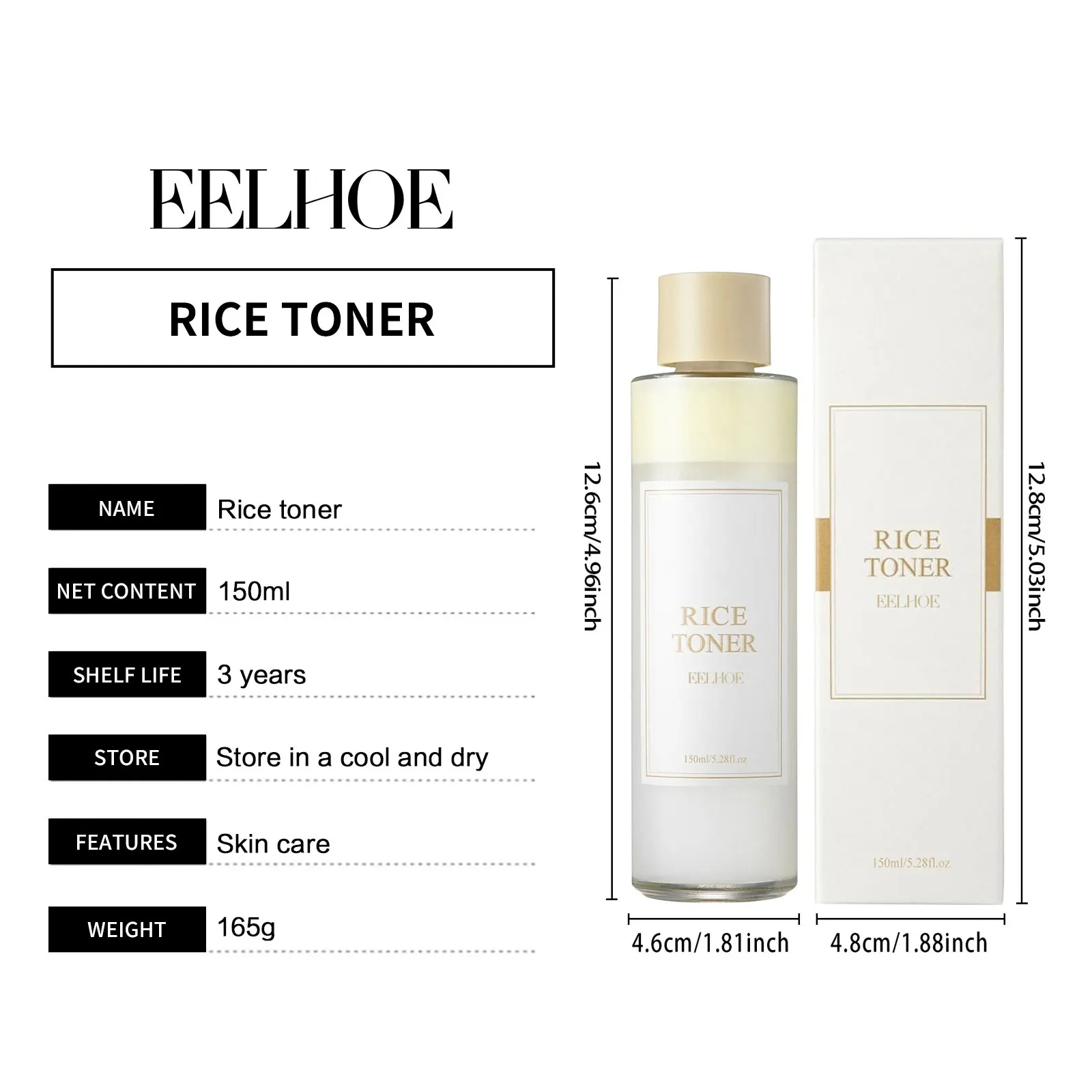 Moisturizing and Brightening Rice Toner for Softening Skin (EELHOE)