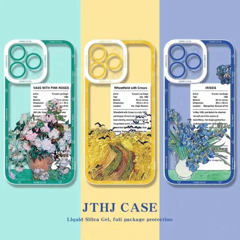 Artistic Irises and Sunflowers Soft Phone Case