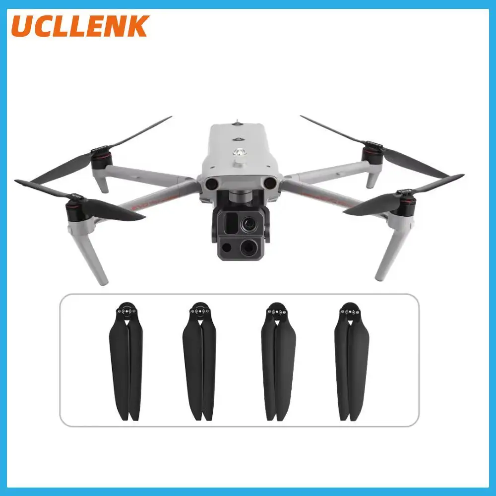 Hélices de drone PC haute ténacité brunes, vue de dessus montrant leur design robuste.