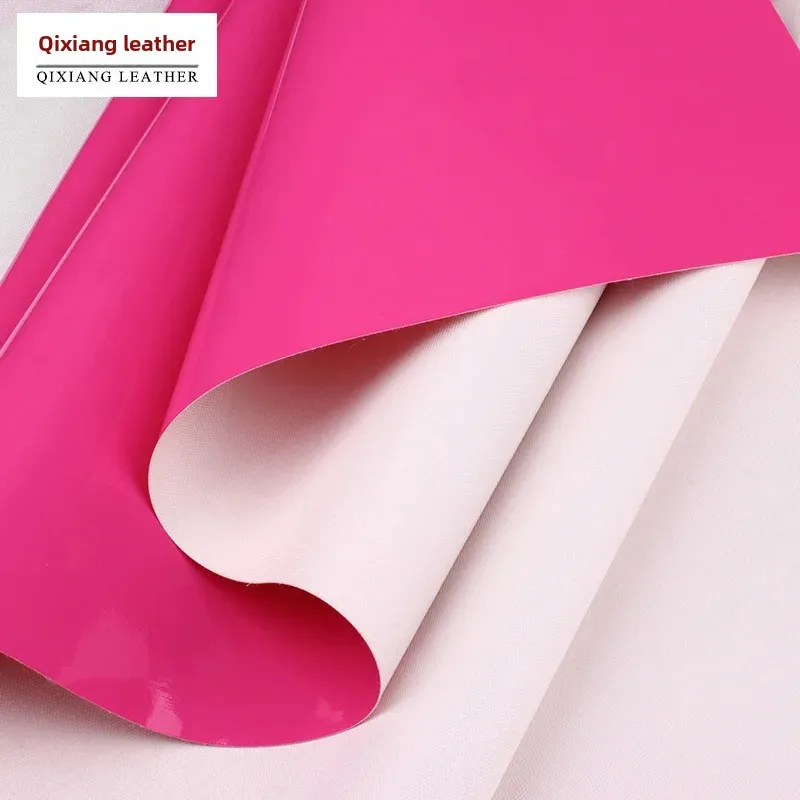 Glossy Mirror Leather PVC Fabric Artificial Leather Handbag Makeup Bag Shiny Material for Women's Fashion Accessories