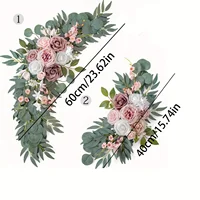 2pcs Wedding Decoration Flowers, Artificial Rose Wreaths,Suitable for Outdoor Decoration,Home Decoration,Wedding Arch Decoration 3