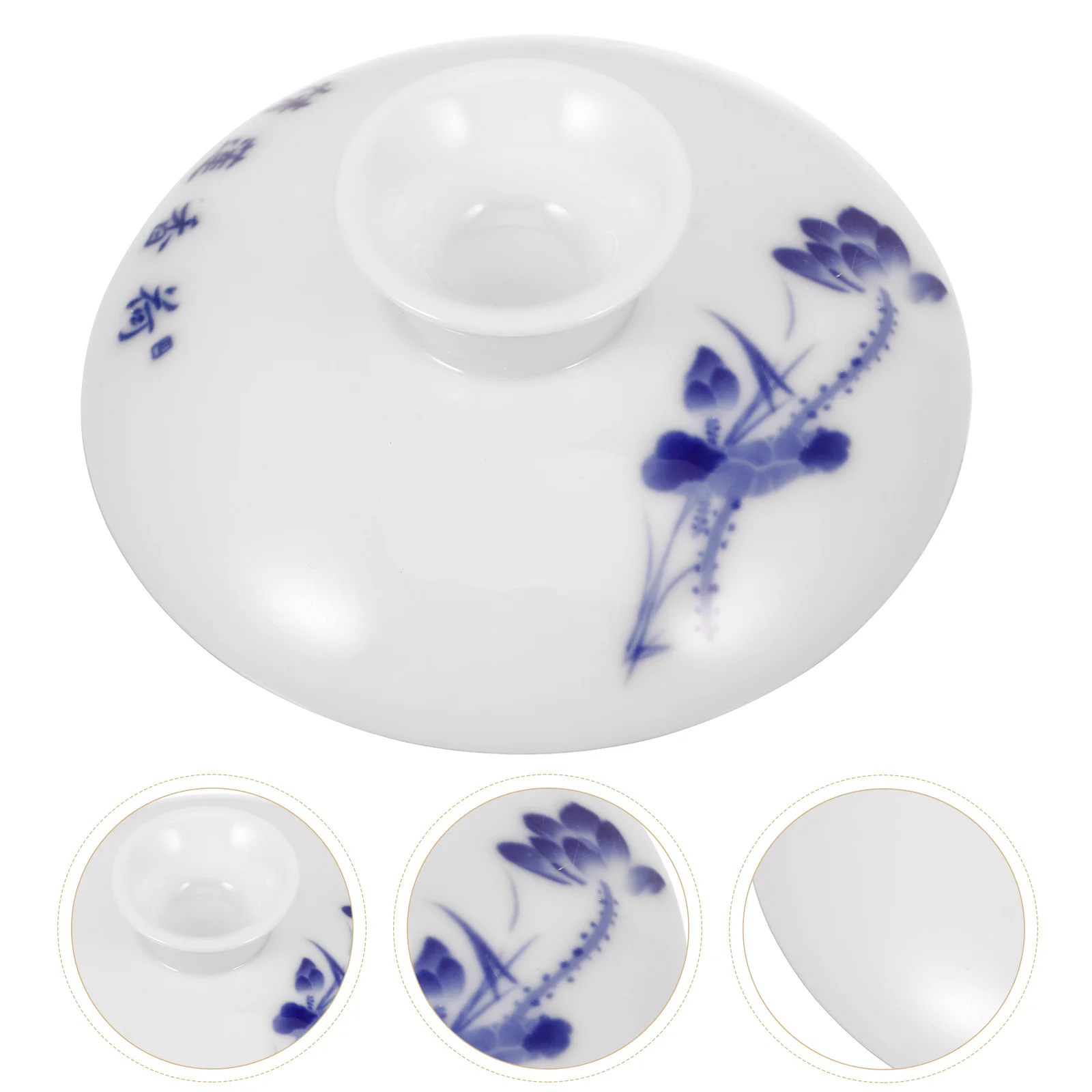 Ceramic Tea Cup Lid Cups Teapot Replacement For Kettle Decorative Universal Cover
