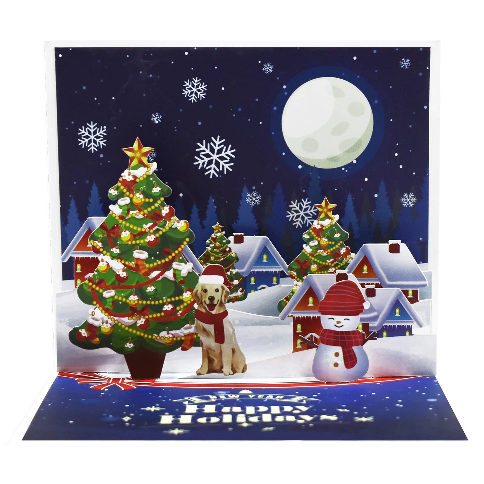 Christmas Card Pop Up 3D Greeting Card New Year greeting cards