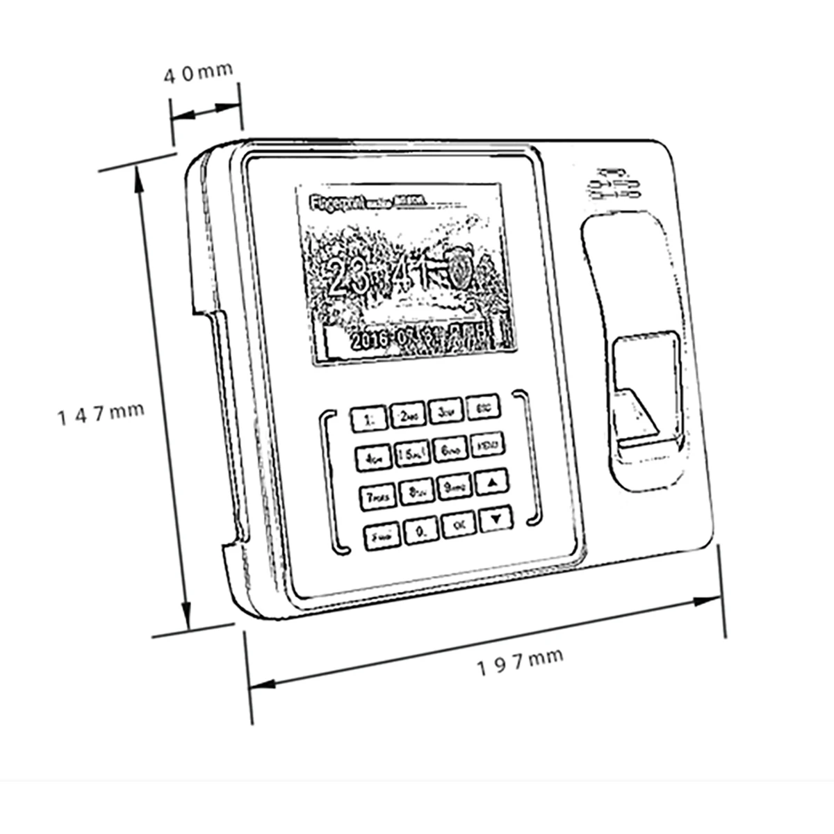 WiFi Tcp/ip Back-up Battery Fingerprint Time Attendance Machine Card Employee Assistance Control Clock