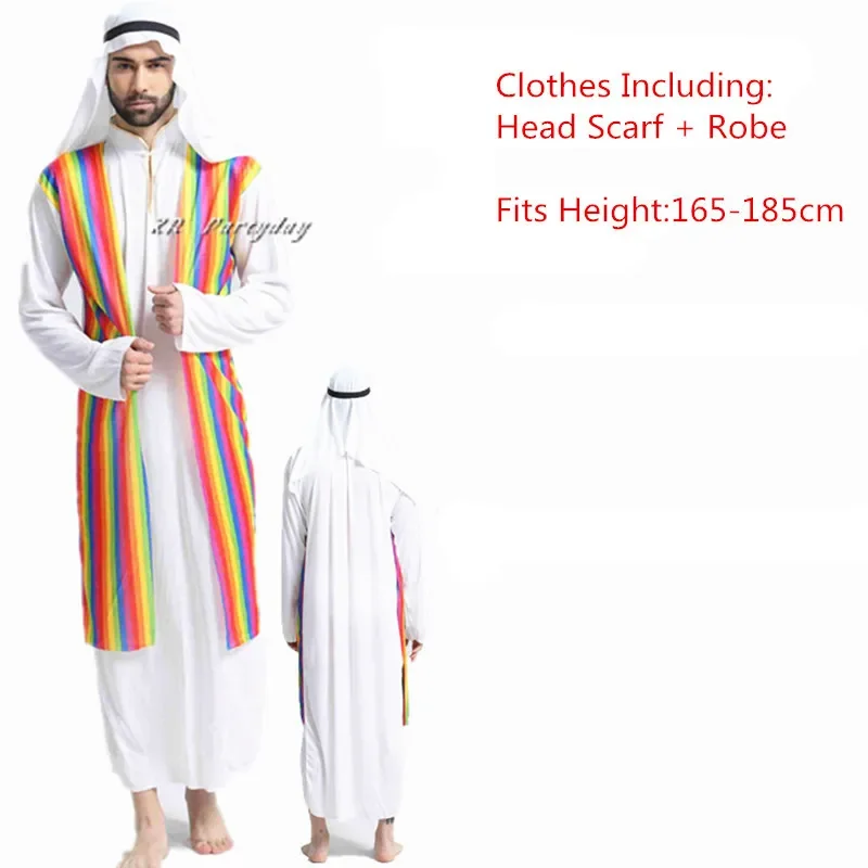 Men Arab Middle East Cosplay Robe Adult Clothes Carnival Role Play Fancy Dress Party Decoration halloween costume for Women