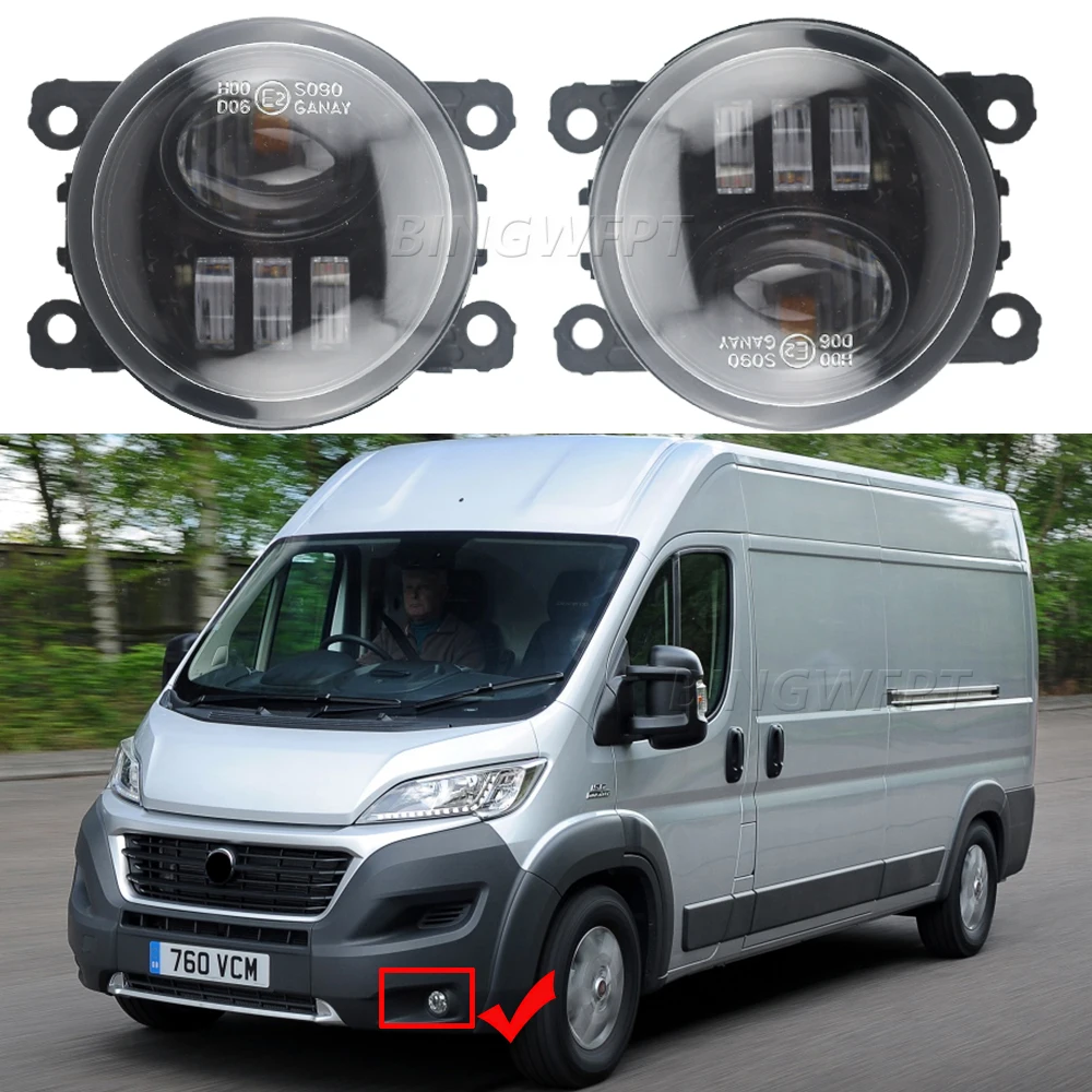2X Luci Di Marcia Diurna A Led Per Fiat Ducato 250/290 Per Fiat Doblo 500 Panda Punto Sedici 12V H11 Fendinebbia