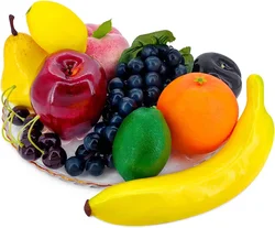 Vibrant Assorted Artificial Fruit Set for Home and Party Decor, 20 - Piece Collection (12 Pcs Set - 1)