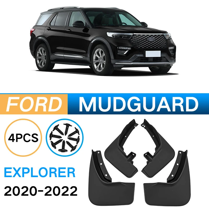 

4 pcs Car Molded Mud Flaps For Ford Explorer 2011-2022 Splash Guards Mudguards Mudflap Car Accessories