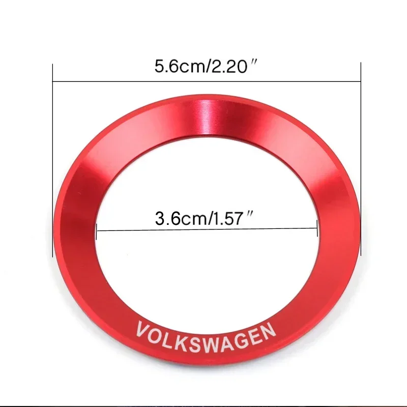 2026 핫 포 폭스바겐 자동차 스티어링 휠 자동차 엠블럼 스티커 액세서리 폭스바겐 VW R-라인 GTI R 폴로 골프 투아렉 P용