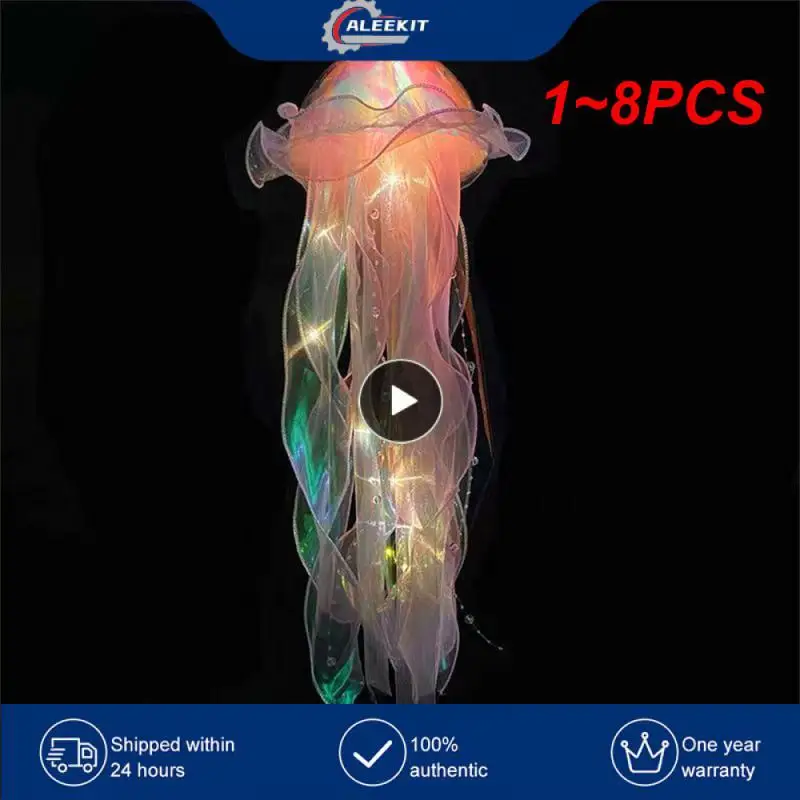 

Лампа Медуза 1-8 шт., портативная лампа для цветов, декоративная лампа для украшения комнаты для девочек, ночник для спальни, украшение для дома