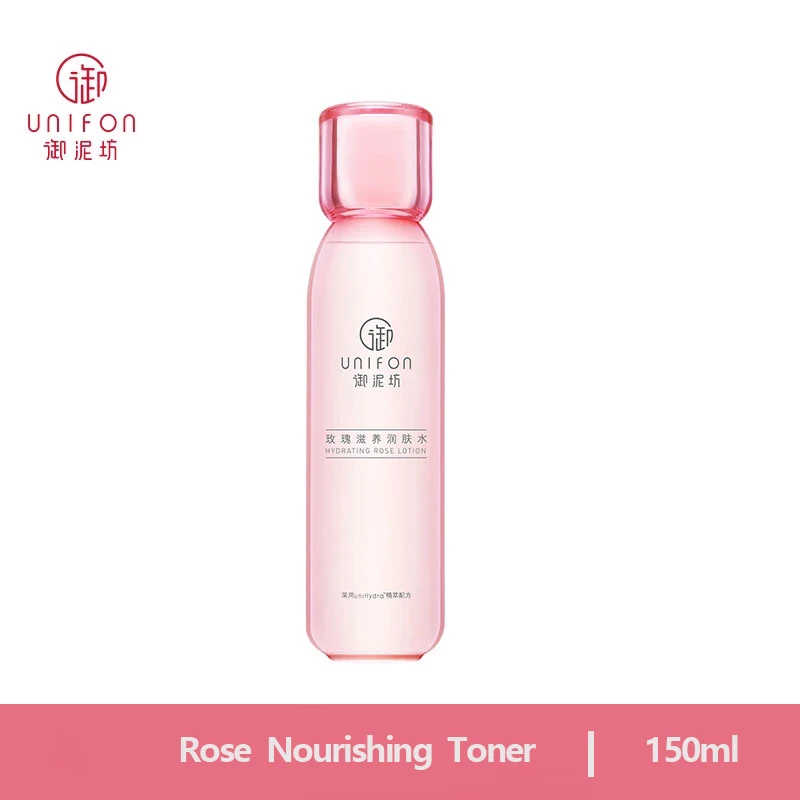 Unifon Rose Small Powder Bottle Toner Moisturizing Lotion for Deep Nourishing Moisturizing and Purifying Pores