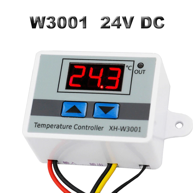 mechanical force gauge W3001 W3002 Microcomputer Temperature Controller DC12V 24V AC110 AC200V Digital Thermostat Thermorelator Heating Cooling Control uv radiometers Measurement & Analysis Tools