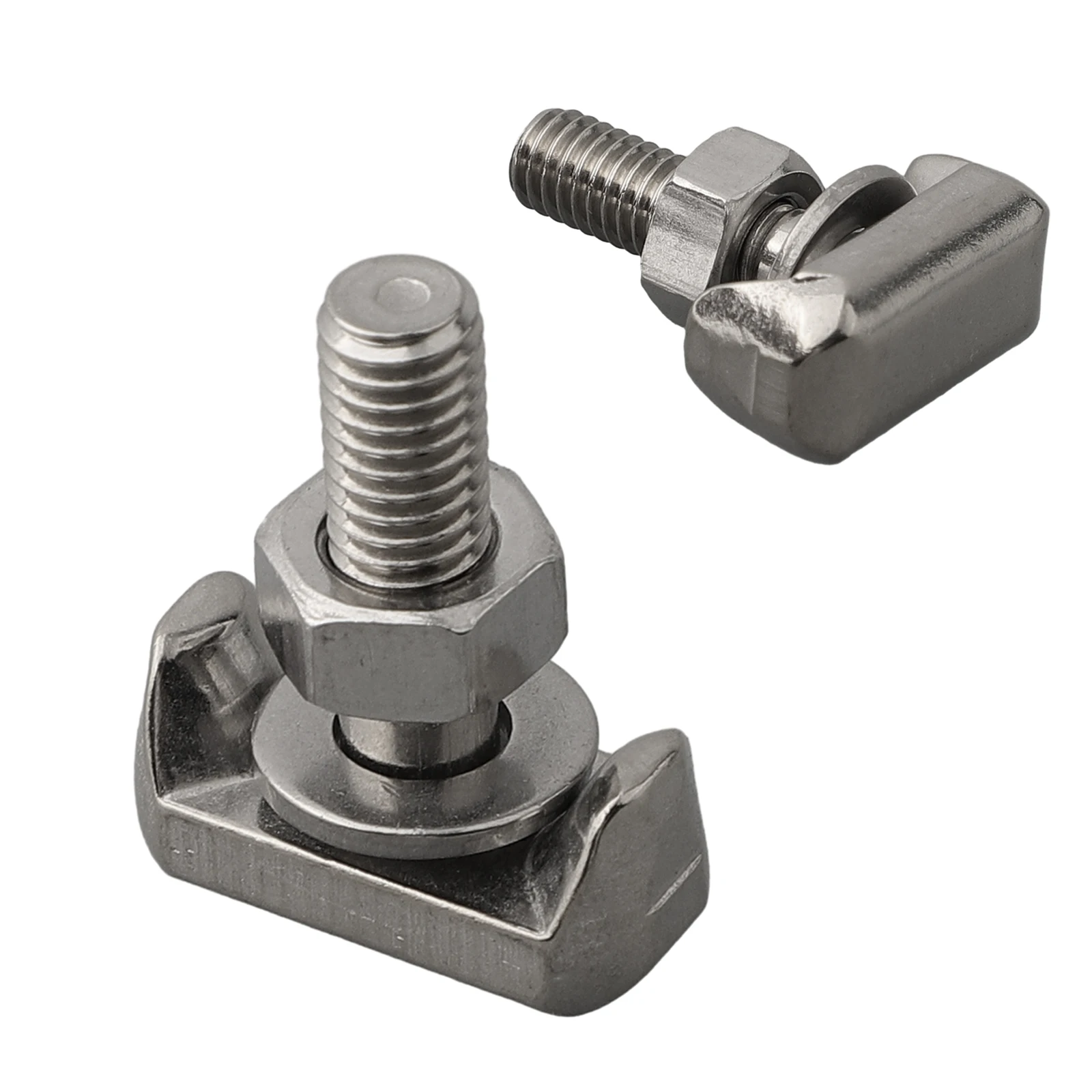 Electrical Wire Terminal T-Bolt Stainless Steel Battery Terminal Connectors Cable Screw Battery Terminals T-Bolt Screw Connector Car Accessories